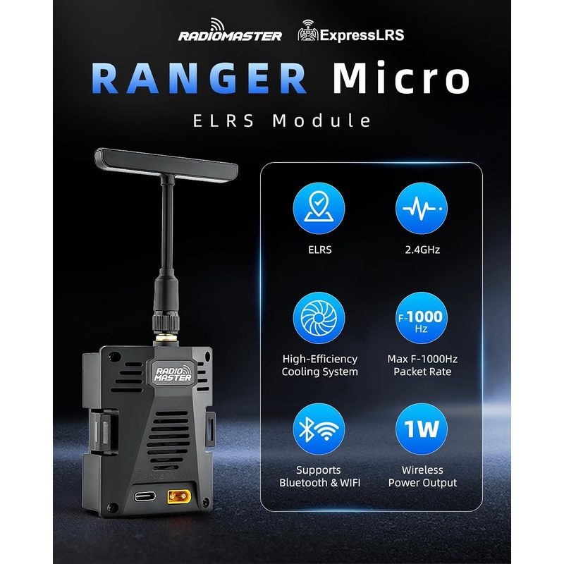 Modul RadioMaster Ranger Micro - Radiomaster Ranger 2.4Ghz Elrs Module ulasan dan harga